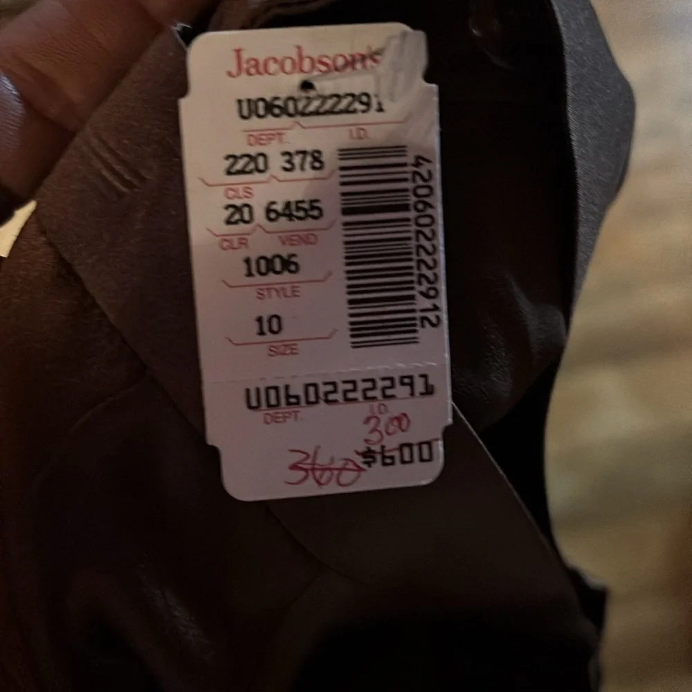 High-Rise Wide-Leg Black Satin Pants - Picture 8 of 11